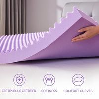Surmatelas en mousse à mémoire de forme double couche personnalisé, lavable, avec gel, soutien moyen, pour soulager les maux de dos, oreillers de lit