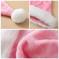 Gorros de Santa Claus de Peluche Multicolores con Pompón de Pelo, Gorro de Navidad para Adultos, Disfraz de Fiesta de Navidad, Decoración, Regalo