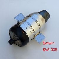Moteur à réaction RC SWIWIN Thrust 19kg Turbojet SW190B pour jets RC/drones/bateaux, pièces d'avion, générateur 700c