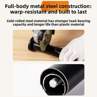 Pied de support télescopique réglable en acier, style moderne et minimaliste, pour meuble de salle de bain ou meuble TV