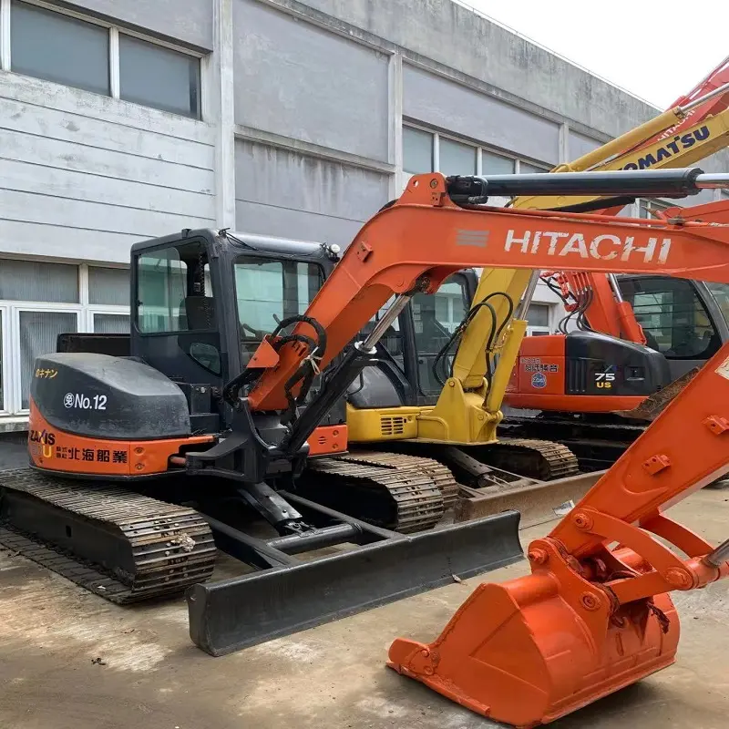 lowest price used excavator 90% new made in Japan HITACHI ZX50 5 ton excavator hitachi50 high quality with good condition