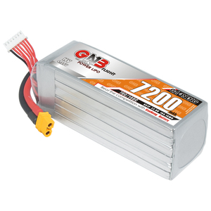 GNB LiHV 7200mAh 6S 22.8V 70C 140C XT60 แบตเตอรี่ LiPo LiCoO2 แคโทด 300 รอบชาร์จได้ RC รถยนต์ เรือ - Product Image 1