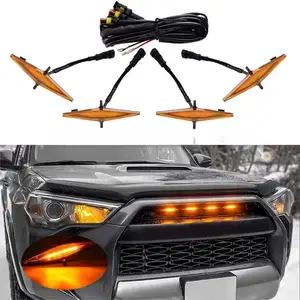 Mengxiang Aksesoris Mobil Sarang Lebah TRD Grill Bumper Grille untuk Toyota 4Runner TRD 14-20 Mobil Plastik Kisi