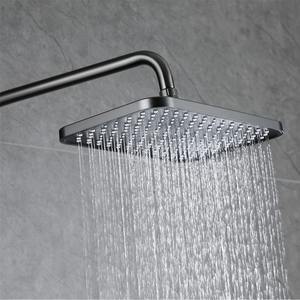 Robinet de douche de bain 4 fonctions en acier inoxydable 304 Ensemble de mitigeur de douche piano poli <span class=keywords><strong>Grand</strong></span> pommeau de douche simple vanne en céramique chaude et froide - Product Image 2