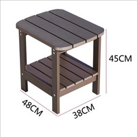 Ensemble table et chaises de balcon Mobilier de jardin d'extérieur Chaises en bois composite plastique résistant au soleil Patio Terrasse Minimaliste