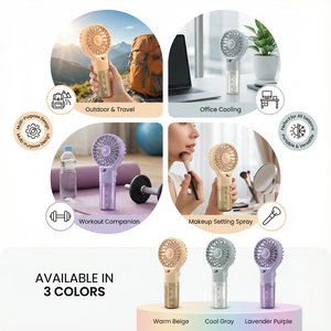 Nouveau <span class=keywords><strong>mini</strong></span> <span class=keywords><strong>climatiseur</strong></span> portable <span class=keywords><strong>rechargeable</strong></span> par USB, humidificateur portable, brumisateur, ventilateur de refroidissement, humidificateur pour la maison et le bureau - Product Image 6