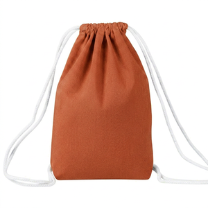 Wholesale Rate <b>Canvas</b> <b>Drawstring</b> <b>Bag</b> Best Quality OEM Service Durable Lightweight <b>Drawstring</b> Backpack For Unisex - Product Image 1
