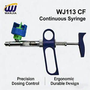 WANJIA <span class=keywords><strong>Seringue</strong></span> automatique de vaccination à fixation sur bouteille 1 ml pour la vaccination des volailles - Product Image 1