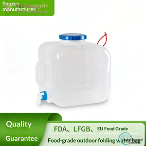 Portable Foldable Hydration Bladder 10L LDPE Food Grade Waterproof <b>Water</b> <b>Container</b> <b>with</b> <b>Tap</b> for Outdoor Camping Use - Product Image 3
