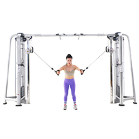 Machine de musculation à câbles croisés réglable, système de poulies double fonction pour la maison, la salle de sport et l'entraînement de force commercial