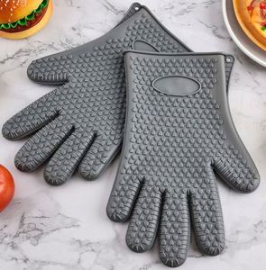 Guantes para Barbacoa Antideslizantes Resistentes al Calor, Guantes de Silicona para Cocinar y Asar - Product Image 6