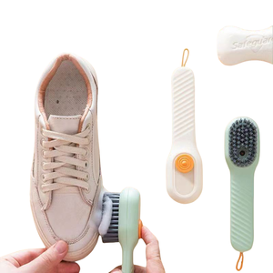 Wholesale Hot Sale Eco-Friendly Plastic Labor-Saving Cleaning <b>Brush</b> Hanging Hole Design Multi-Functional Shoe Automatic Soap - Product Image 1