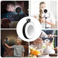 Anneau lumineux LED magnétique pour selfie, miroir en plastique, lumière LED pour selfie pour la photographie sur téléphone
