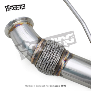 Tubo de Escape Trasero OBM para <span class=keywords><strong>Mclaren</strong></span> 750S 4.0T 2020-2025, Silenciador Trasero sin Válvulas, Sonido Mejorado, Sistema de Escape Recto con Tubo en X - Product Image 4