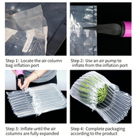 Sacs d'emballage gonflables ECOBAG en film à bulles d'air imperméable pour la pastèque, réduisant les pertes pendant le transport