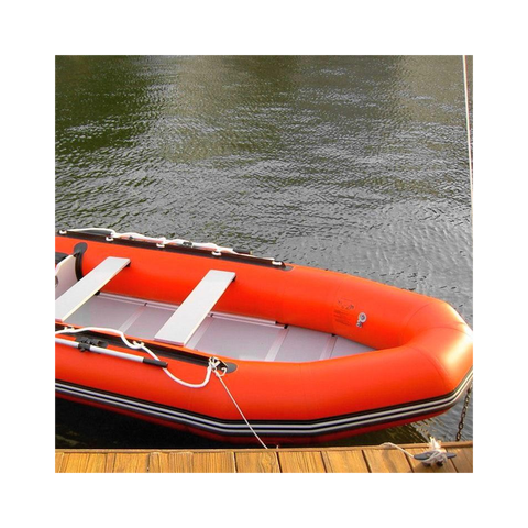 Orange 0.7MM Thickness PVC Inflatable Boat Fabric with  Good air Tightness for Boat Fabric in Stock