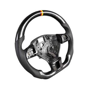 Volante Deportivo Personalizado de Cuero Semiperforado y Fibra de Carbono Forjada de 40MM para Volkswagen Golf 7R Jetta Mk6/Mk7/Mk8 <span class=keywords><strong>GTI</strong></span> <span class=keywords><strong>Polo</strong></span> - Product Image 4