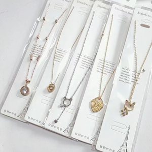 महिलाओं के लिए थोक टाइटेनियम स्टील नेकलेस स्टील चेन फैक्टरी प्रत्यक्ष सस्ते गहने - Product Image 4