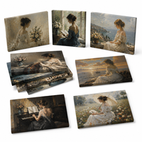 Tableau mural Art Déco Femme Nue Sexy, Impression sur toile Paysage 16x24 pouces, Décoration Murale pour la Maison, Édition Ramadan