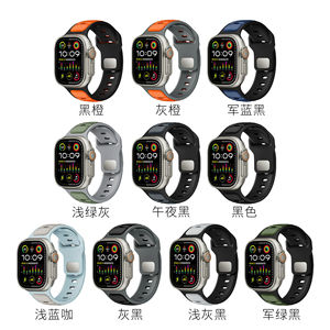 Correa de reloj inteligente azul estética de 22 mm y 41 mm para Panerai Apple Series 8 Nibosi Longiness Men. - Product Image 1