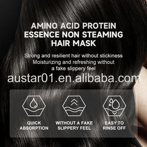 Amino asit proteini lüks olmayan buharda saç maskesi nemlendirir saç pürüzlülüğü artırır yumuşak pürüzsüzlük saç bakım kremi - Product Image 5