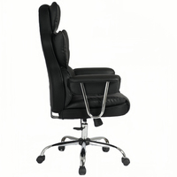 Chaise de réunion de conférence roulante en cuir PVC inclinable de conception classique chaise de réception chaise de bureau d'ordinateur à domicile