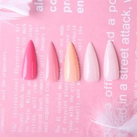 Pointes à Ongles Artificielles en Acrylique, Super Mince et Écologique, Mélange de Formes Stiletto, Couleurs d'Été, Appuyez sur les Ongles