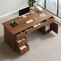 Bureau d'ordinateur moderne et minimaliste avec tiroirs, en MDF, idéal pour la maison, la chambre, l'étude ou le bureau des étudiants