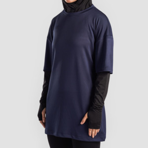 Haut d'entraînement athlétique à manches longues pour femme, vêtement de sport modeste et ample pour l'entraînement et le fitness - Product Image 3