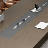 Table de conférence moderne et simple de différentes tailles pour 8, 10, 12, 14, 16 personnes avec fonction de chargement USB