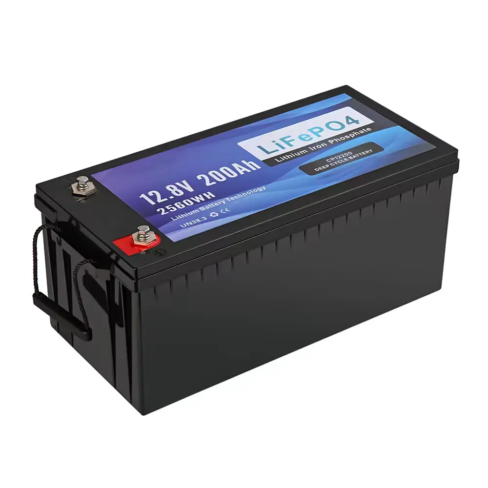 RV camping-car stockage d'énergie lifepo4 12V 200ah batterie au lithium-ion