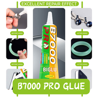 Colle transparente OEM ODM 15ML B7000 PRO, adhésif universel souple, forte adhérence, pour bricolage, verre, plastique, métal, pierre, réparation des ongles, imperméable
