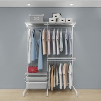 Conception personnalisée garde-robe ouverte chambre garde-robe en métal Walk in système d'étagères de placard