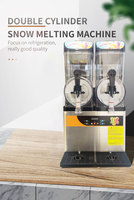 Machine à Granita Commerciale à Trois Réservoirs 12L*3, Machine à Slush Congelé pour Bar, Fête, Restaurant, Hôtel, Buffet, Machine à Slush à 3 Barils