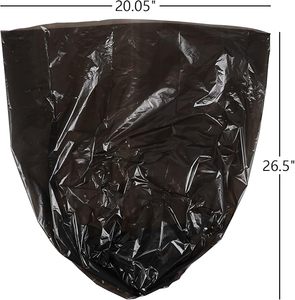 Black 5 Gallon Trash Bags, Durable Wastebasket Bin Liners, Disposable Garbage Bags - Product Image 3