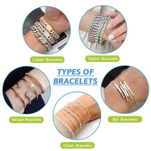 Starsgem 14K oro amarillo laboratorio crecido Marquesa corte diamantes bisel ajuste DEF VS-vvs 16,5 cm Unisex clásico joyería fina pulsera - Product Image 5