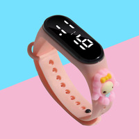 Jam Tangan Anak Grosir Fashion, Jam Tangan Digital LED Kartun untuk Anak-anak