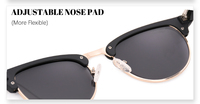 Vente chaude nouvelles femmes et hommes mode lunettes de soleil rondes Protection UV conduite et pêche lunettes de soleil