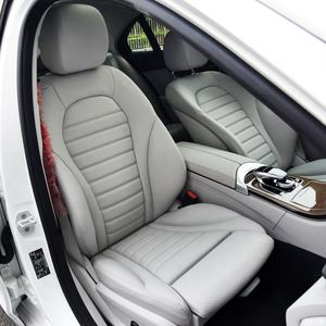 Housse de siège auto en cuir véritable C180L, housse de siège auto en cuir véritable, ensemble de housses de siège auto - Product Image 1