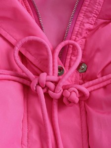Doudoune Femme เสื้อโค้ทขนห่านแบบลำลองแขนยาวมีฮู้ดสำหรับผู้หญิงเสื้อโค้ทขนเป็ดแขนยาวสีชมพูสำหรับฤดูหนาว Y2K - Product Image 4