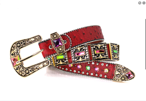 Sabuk berlian imitasi berkilau tren baru sabuk berlian imitasi pria wanita kulit sapi Barat sabuk berlian bertatahkan kristal untuk jins - Product Image 6