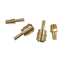 Raccord rapide pneumatique Rectus 26KA en laiton avec filetage hexagonal mâle pour tuyaux et refroidissement de moules