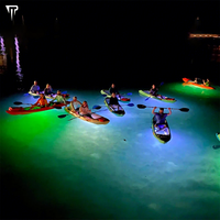 Lampe LED rechargeable JTRDA pour paddleboard 12V 2600mAh (1200-2000 Lumens) Modes colorés SOS/Stroboscope Sac de transport Autonomie 2-3 heures