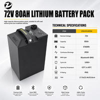 Batterie ZD 72V 80Ah 96V Su-rron Ultra Bee, pack de batteries haute puissance avec BMS pour la mise à niveau des motos électriques Surron Talaria Sting