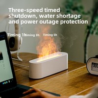 Diffuseur d'arômes à flamme réaliste créatif Lampe d'ambiance colorée avec humidificateur Distributeur de parfum intelligent pour la maison Bureau Chambre