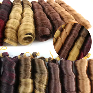 Cheveux à Tresses Bouclées Françaises en Gros Texture Lisse Cheveux au Crochet Synthétiques Mèches de Cheveux pour Tresses Africaines 150g 24 Pouces - Product Image 3