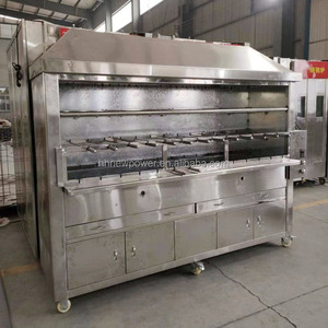 Four à canard rôti commercial chauffage électrique automatique charbon de bois gaz rotatif rôti poulet viande légume barbecue machine - Product Image 5