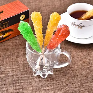 Wholesale Lollipop Geode Cake Decoration Decorating Baking Cookie Coffee Sugar Rock Sticks Crystal Candy