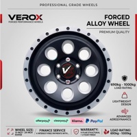 Rines VeroX Personalizados Forjados para Todoterreno, 17, 18 y 20 Pulgadas, Negro Mate, Beadlock, Diseño Cóncavo, para Camionetas, 6x139.7, 6x5.5, 5x120, 5x114.3, 6 Birlos, 4x4