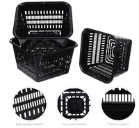 Panier en maille de plantation 12 pièces tasses en filet de jardin Pots en filet à mailles fendues Pots de pépinière de plantes en plastique